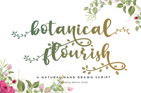 Botanical Flourish: Elevating Modern Design with Elegant Typography