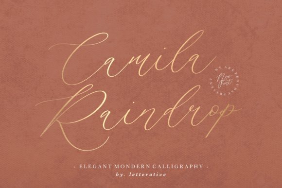 Camila Raindrop: Elevating Your Creative Projects with Handwritten Elegance