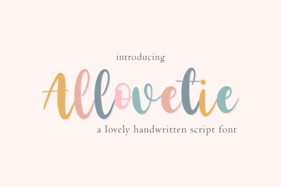 Discover Allovetie: The Handwritten Font for Authentic Design