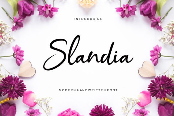 Slandia Font: Elevating Modern Design with Handwritten Charm