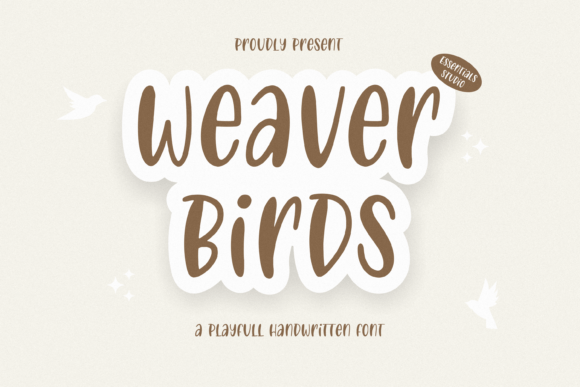 Weaver Birds: A Playful Handwritten Font for Modern Design